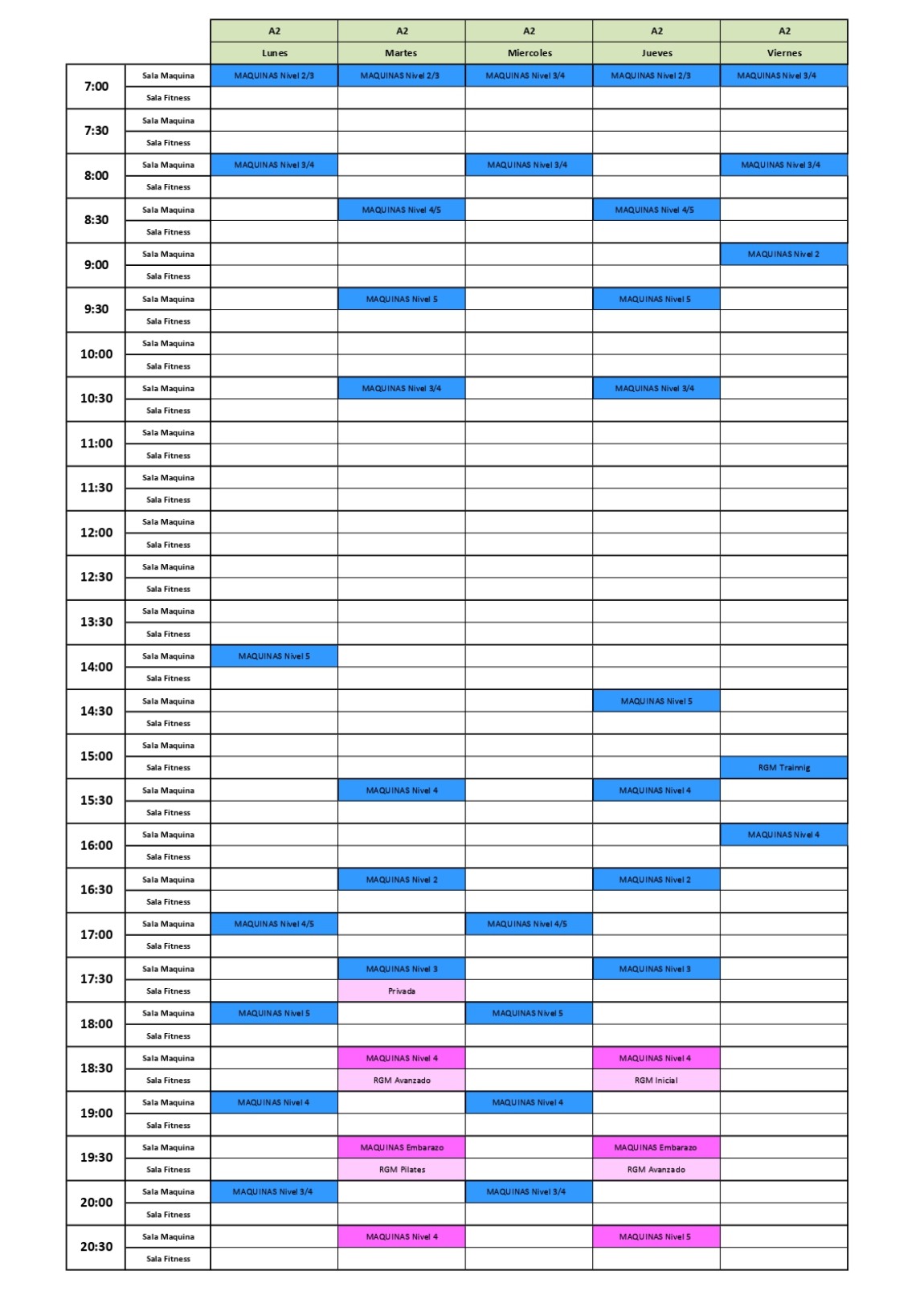 horarios aequus 2